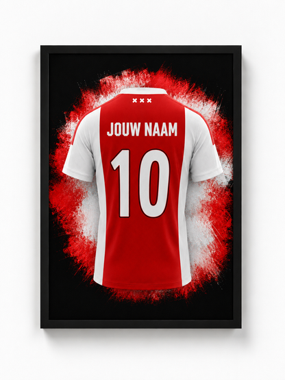 Ajax –  Gepersonaliseerde voetbalposter
