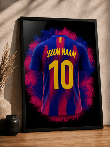 FC Barcelona - Gepersonaliseerde Voetbal Poster