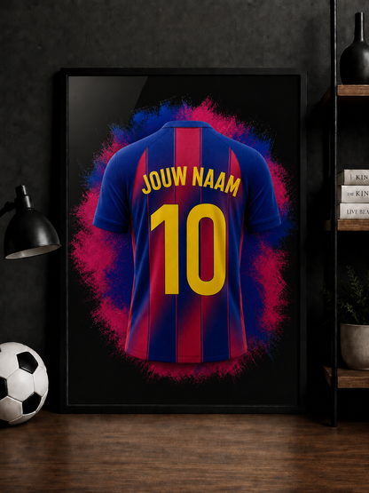 FC Barcelona - Gepersonaliseerde Voetbal Poster