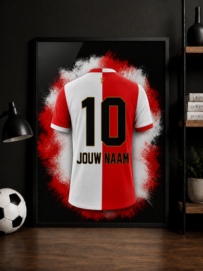 Feyenoord - Gepersonaliseerde voetbalposter