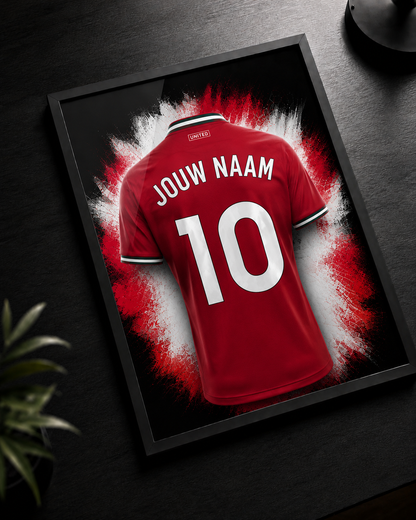 Manchester United - Gepersonaliseerde voetbalposter