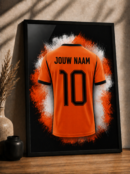 Nederland - Gepersonaliseerde voetbalposter