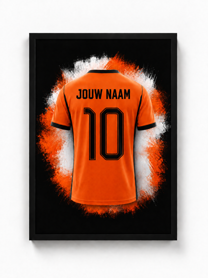 Nederland - Gepersonaliseerde voetbalposter