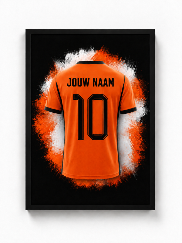 Nederland - Gepersonaliseerde voetbalposter